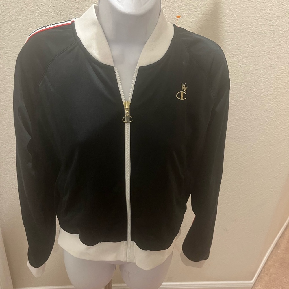 Champion Black and White Bomber Jacket